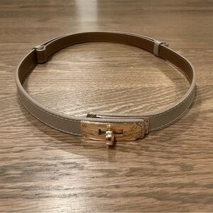 Kelly Belt with Gold Hardware